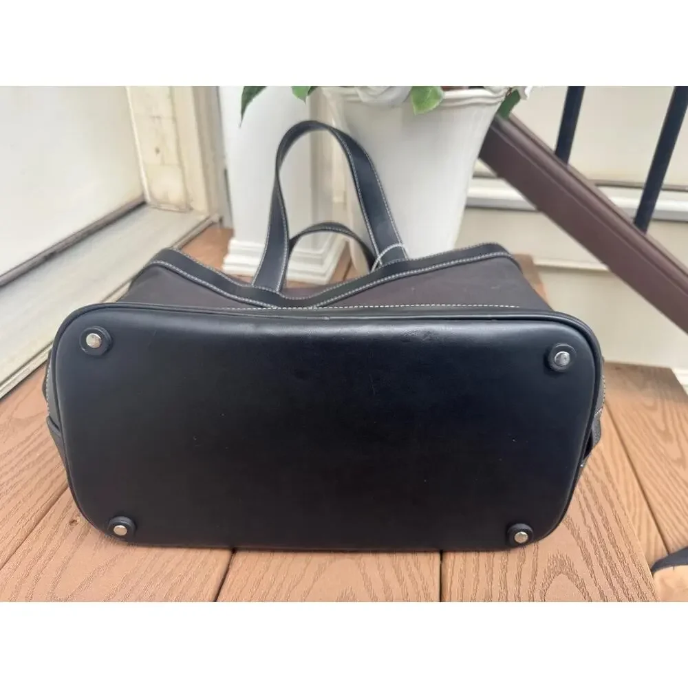 new COACH 5459 TRAVEL CANVAS LEATHER TOILETRY BAG TOTE (pu110